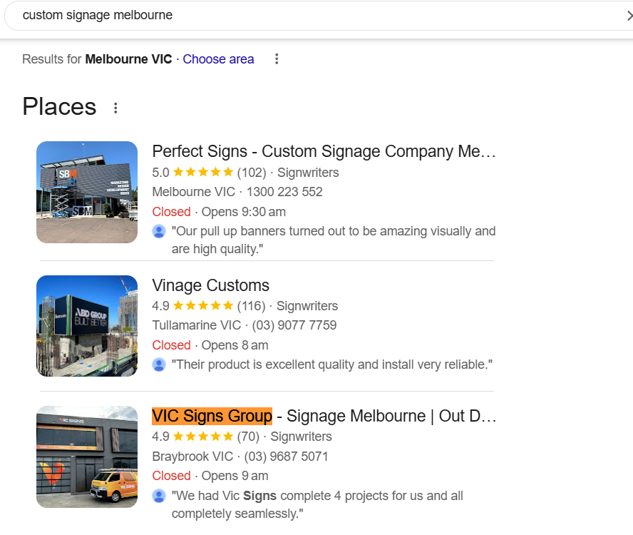 VIC Signs Group